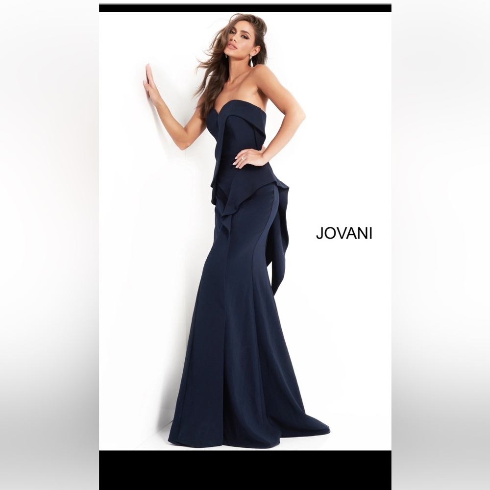 Jovani 4466 Strapless Sweetheart Mermaid Gown